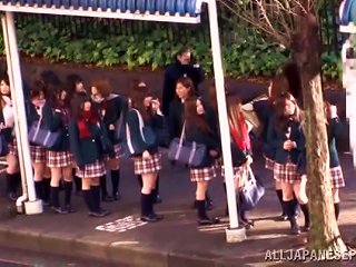 BRAVOTUBE @ Japanese Teen In Uniform Gets Fucked In A School